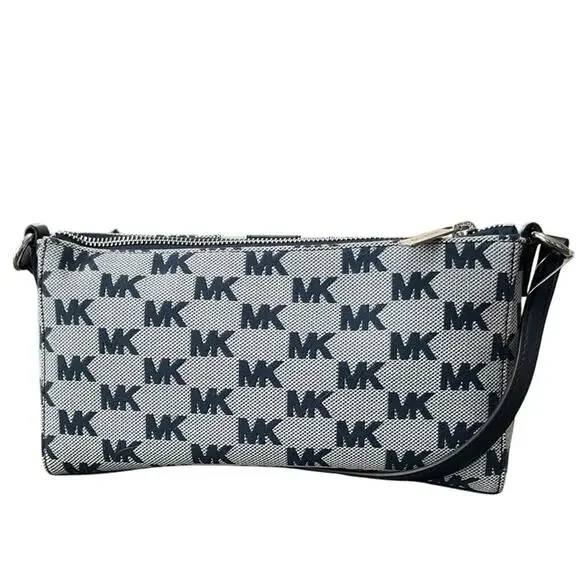 Michael Kors Vincent Medium Logo Jacquard Pochette with Card Case NWT - Picture 4 of 14